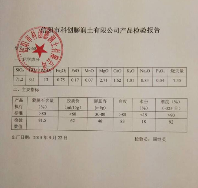 檢測報告